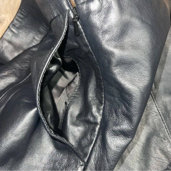 RALPH LAUREN Women’s
Perforated Lambskin A-line MIDI Skirt Grunge Black Size 0 - Picture 6 of 14